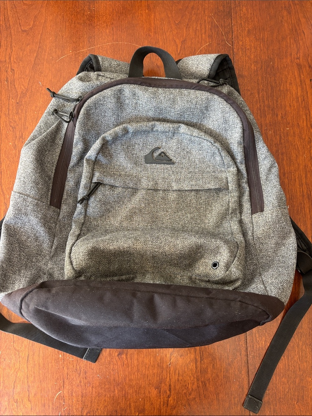 Quiksilver Gray and Black Two-Tone Men's Backpack